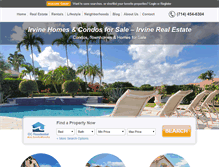 Tablet Screenshot of irvineresidentialliving.com